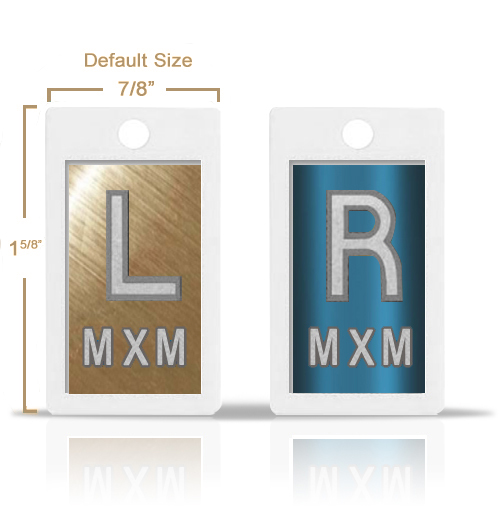 Plastic Lead X Ray Markers, Mix & Match Metallic Color